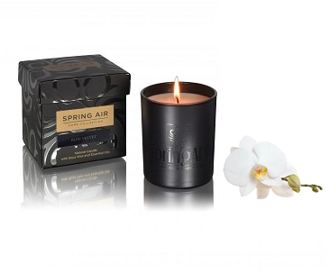 LUXURY SOYA CANDLE WHITE ORCHID 230ML GOLD LINE